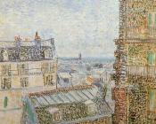 文森特威廉梵高 - 从勒皮克街文森特房间看到的景色